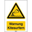 ISO Sicherheitskennzeichnung - Warnung Kitesurfern