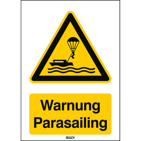 ISO Sicherheitskennzeichnung - Warnung Parasailing