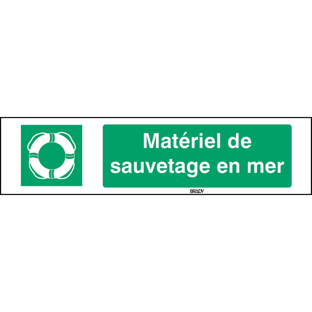 ISO-Sicherheitsschild – Wasserrettungsgeräte