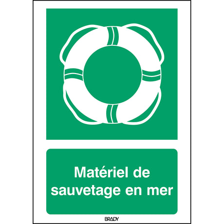 ISO-Sicherheitsschild – Wasserrettungsgeräte