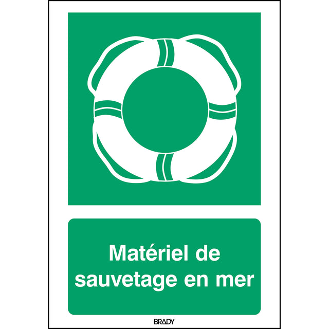 ISO-Sicherheitsschild – Wasserrettungsgeräte