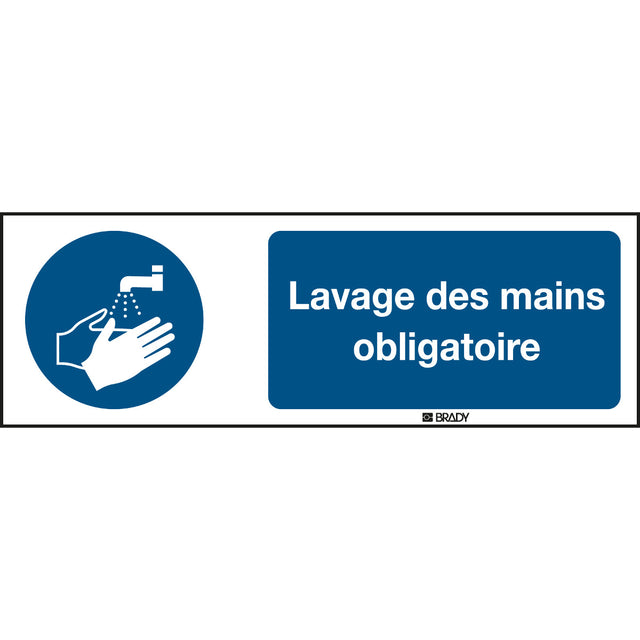 ISO Sicherheitskennzeichnung - Hände waschen