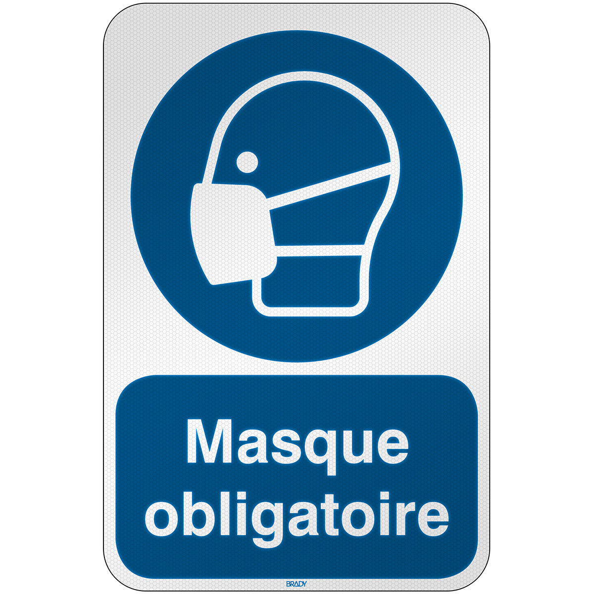 Signal de sécurité ISO - Porter une protection respiratoire légère