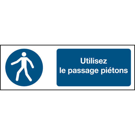ISO Sicherheitskennzeichnung - Fußgängerweg benutzen
