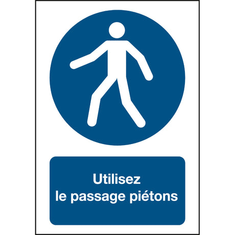 ISO Sicherheitskennzeichnung - Fußgängerweg benutzen