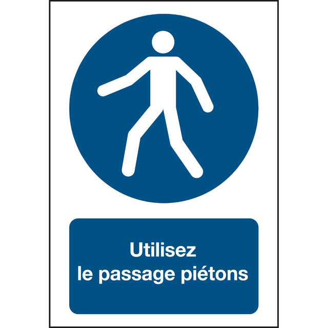 ISO Sicherheitskennzeichnung - Fußgängerweg benutzen