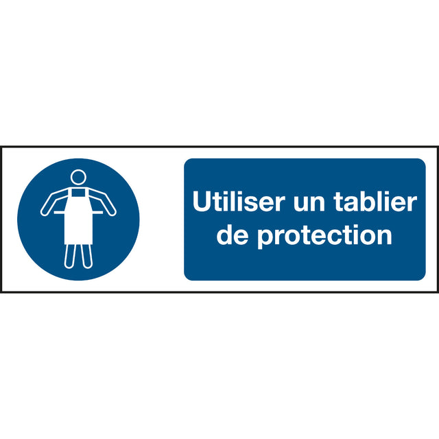 ISO Sicherheitskennzeichnung - Schutzschürze tragen