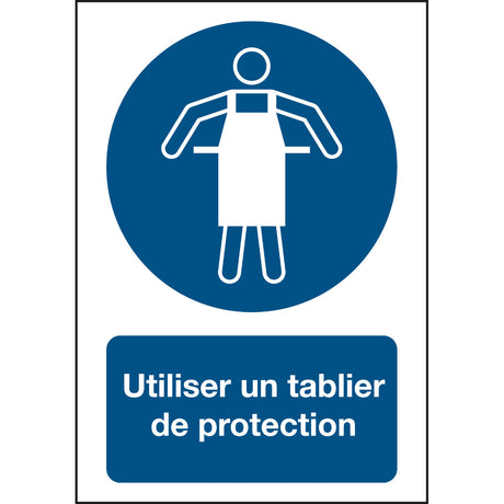 ISO Sicherheitskennzeichnung - Schutzschürze tragen
