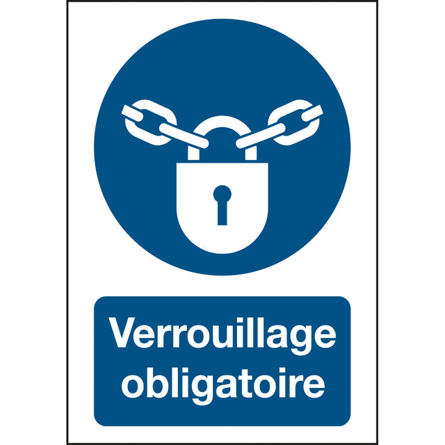 ISO Sicherheitskennzeichnung - Verschlossen halten