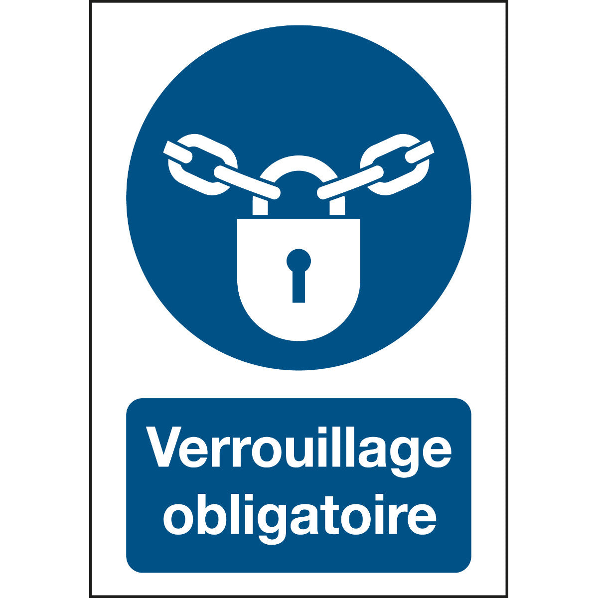 ISO Sicherheitskennzeichnung - Verschlossen halten