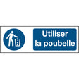 ISO Sicherheitskennzeichnung - Abfallbehälter benutzen