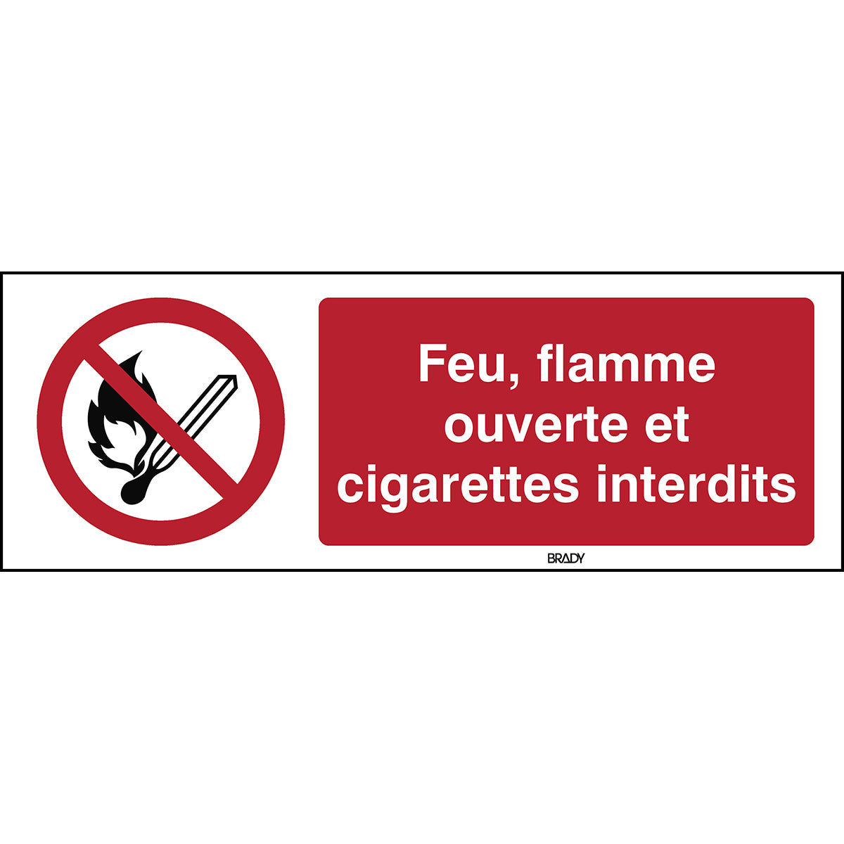 Keine offene Flamme; Feuer, offenes Licht und Rauchen verboten – ISO 7010