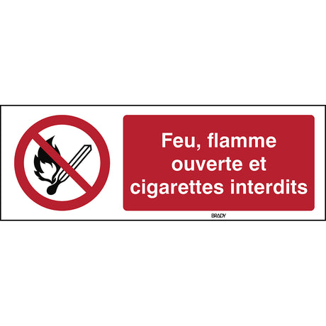 Keine offene Flamme; Feuer, offenes Licht und Rauchen verboten – ISO 7010