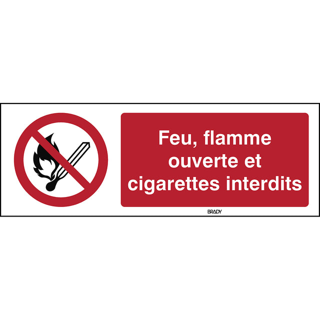 Keine offene Flamme; Feuer, offenes Licht und Rauchen verboten – ISO 7010