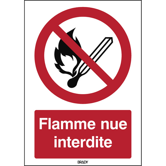 Keine offene Flamme; Feuer, offenes Licht und Rauchen verboten – ISO 7010