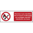 ISO Sicherheitskennzeichnung - Feuer, offenes Licht and Rauchen verboten