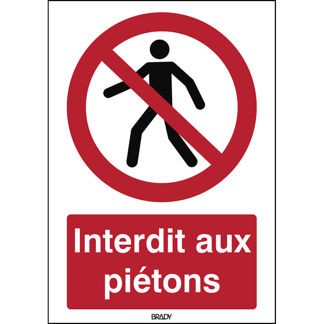 ISO Sicherheitskennzeichnung - Für Fußgänger verboten