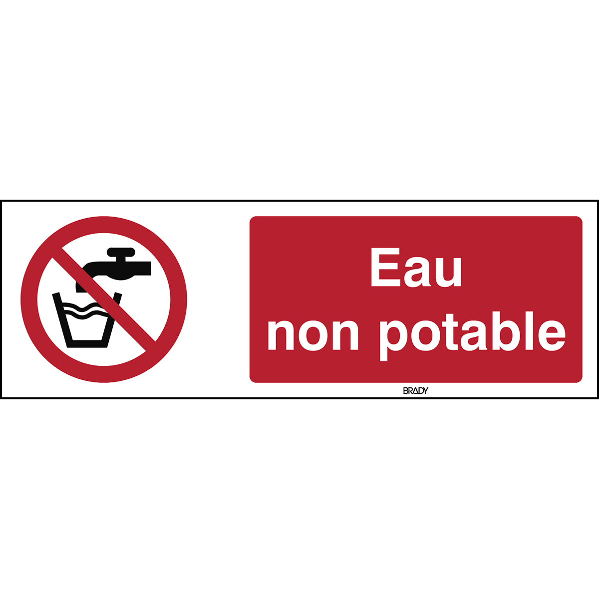 Signalisation ISO 7010 - Eau non potable (produit francophone)