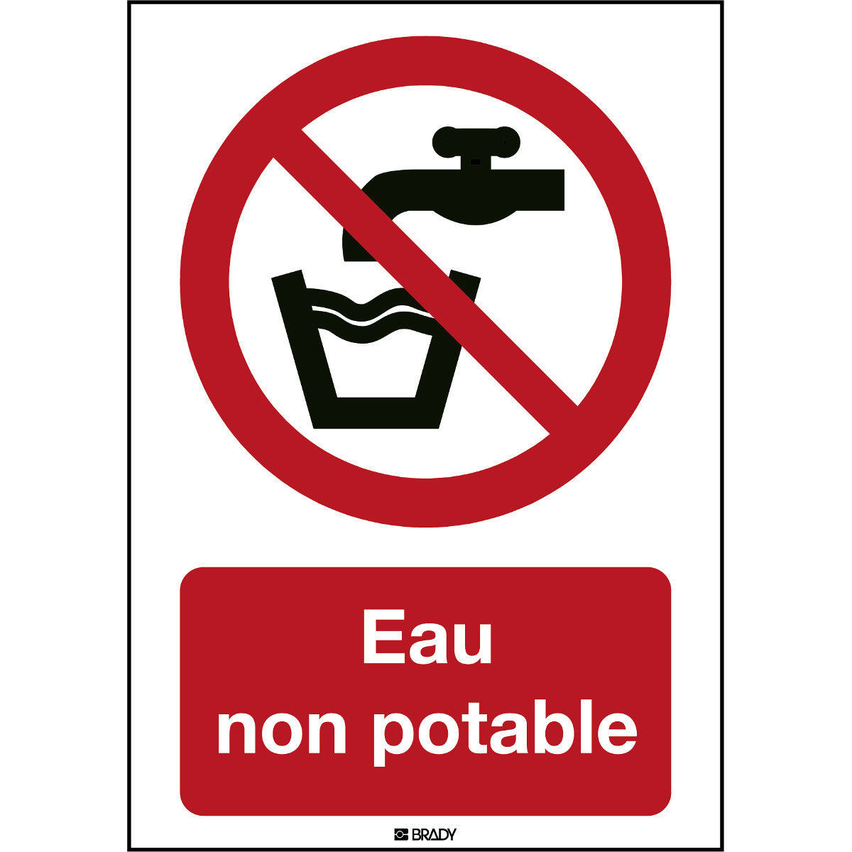 ISO Sicherheitskennzeichnung - Kein Trinkwasser