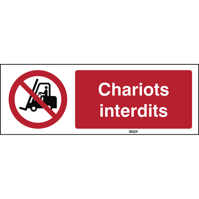 Für Flurförderzeuge verboten – ISO 7010