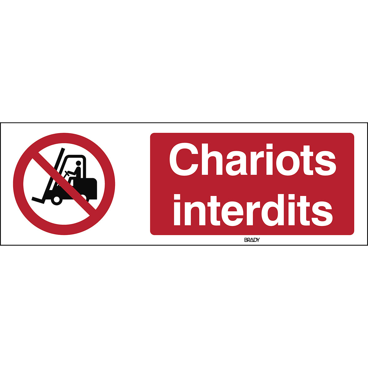 Für Flurförderzeuge verboten – ISO 7010