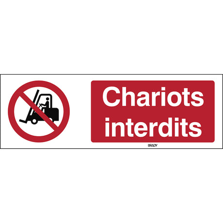 Für Flurförderzeuge verboten – ISO 7010