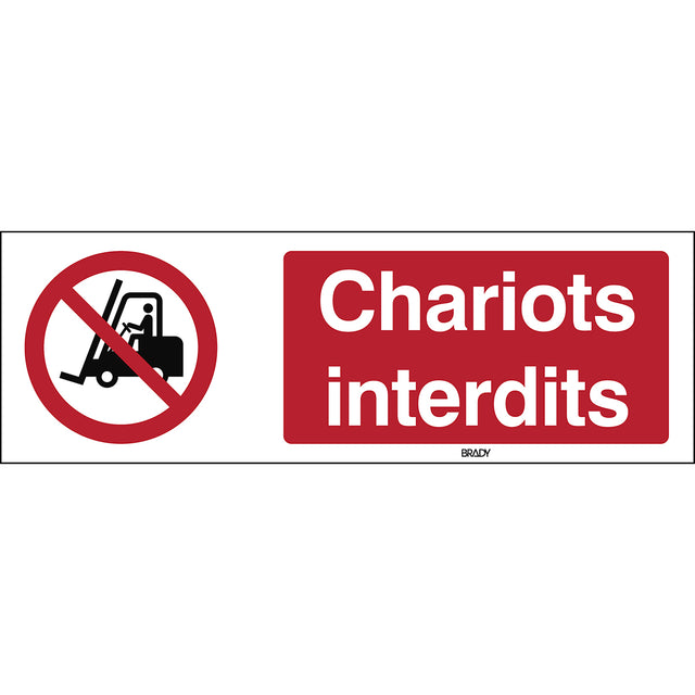 Für Flurförderzeuge verboten – ISO 7010