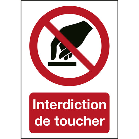 ISO Sicherheitskennzeichnung - Berühren verboten