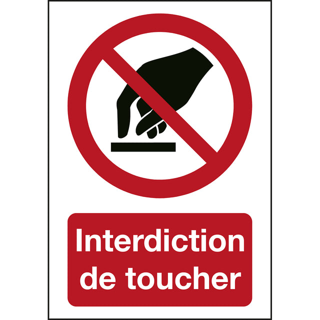 ISO Sicherheitskennzeichnung - Berühren verboten