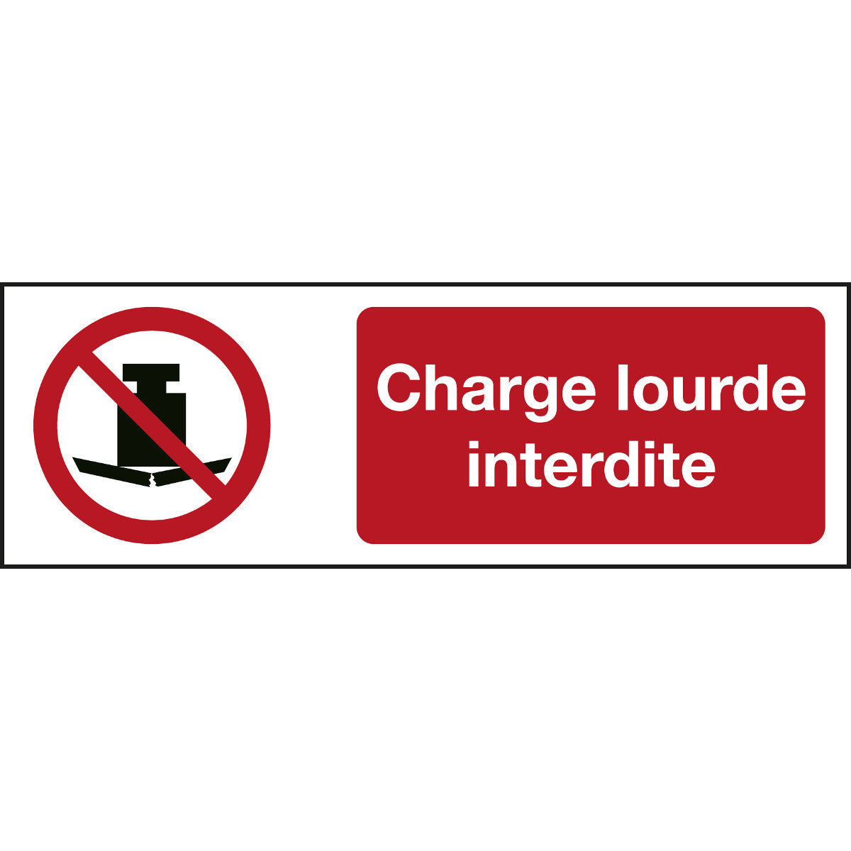 ISO Sicherheitskennzeichnung - Nicht belasten