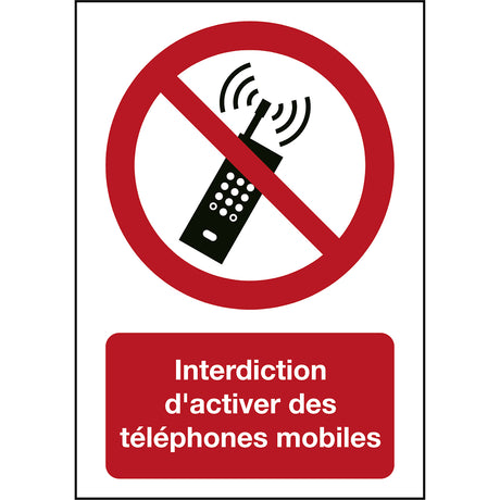 ISO Sicherheitskennzeichnung - Mobilfunk verboten