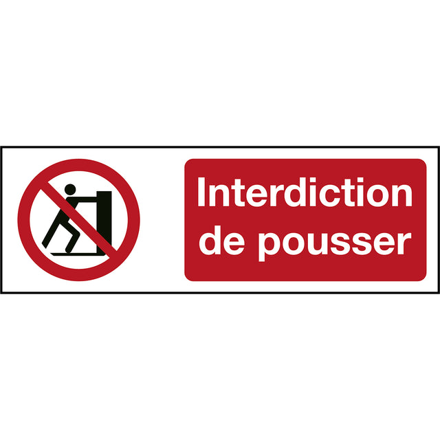 ISO Sicherheitskennzeichnung - Nicht drücken