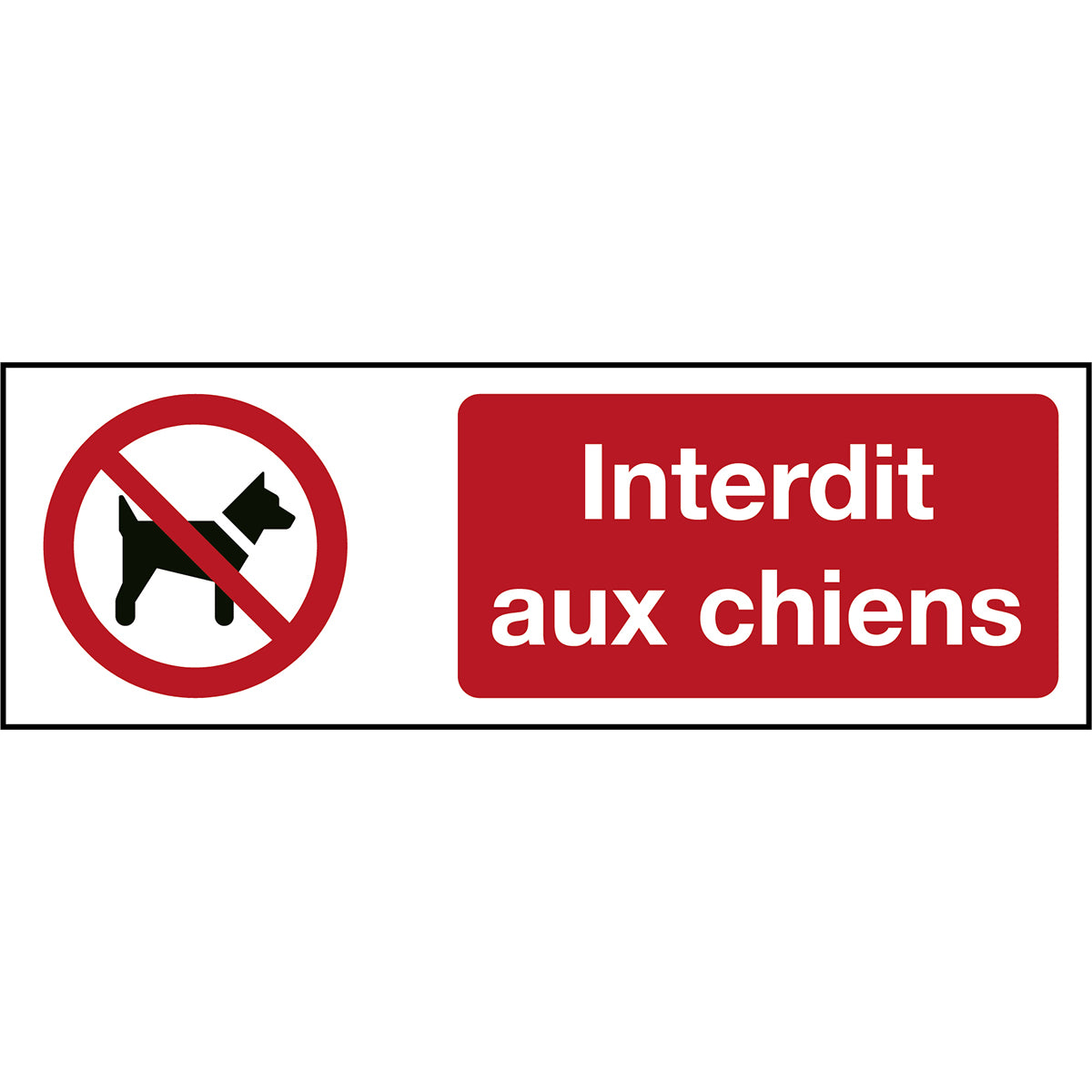 ISO Sicherheitskennzeichnung - Mitführen von Tieren verboten