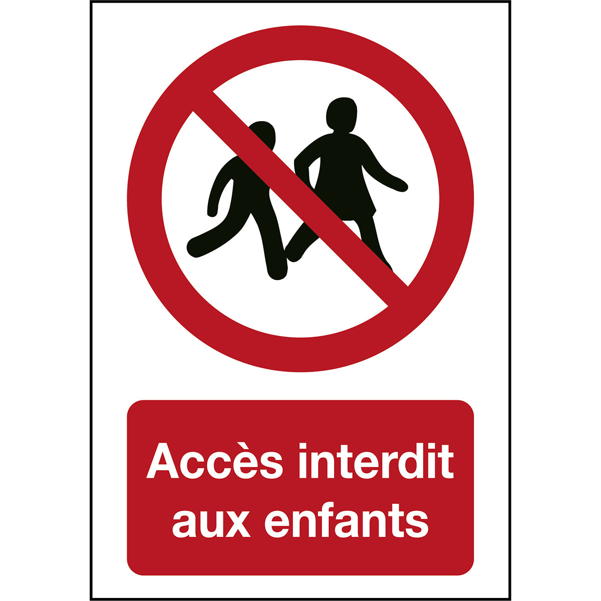 ISO Sicherheitskennzeichnung - Kinder verboten