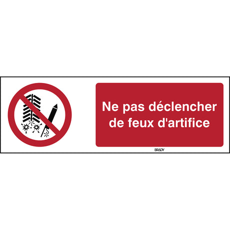 ISO-Sicherheitsschild – Feuerwerk verboten