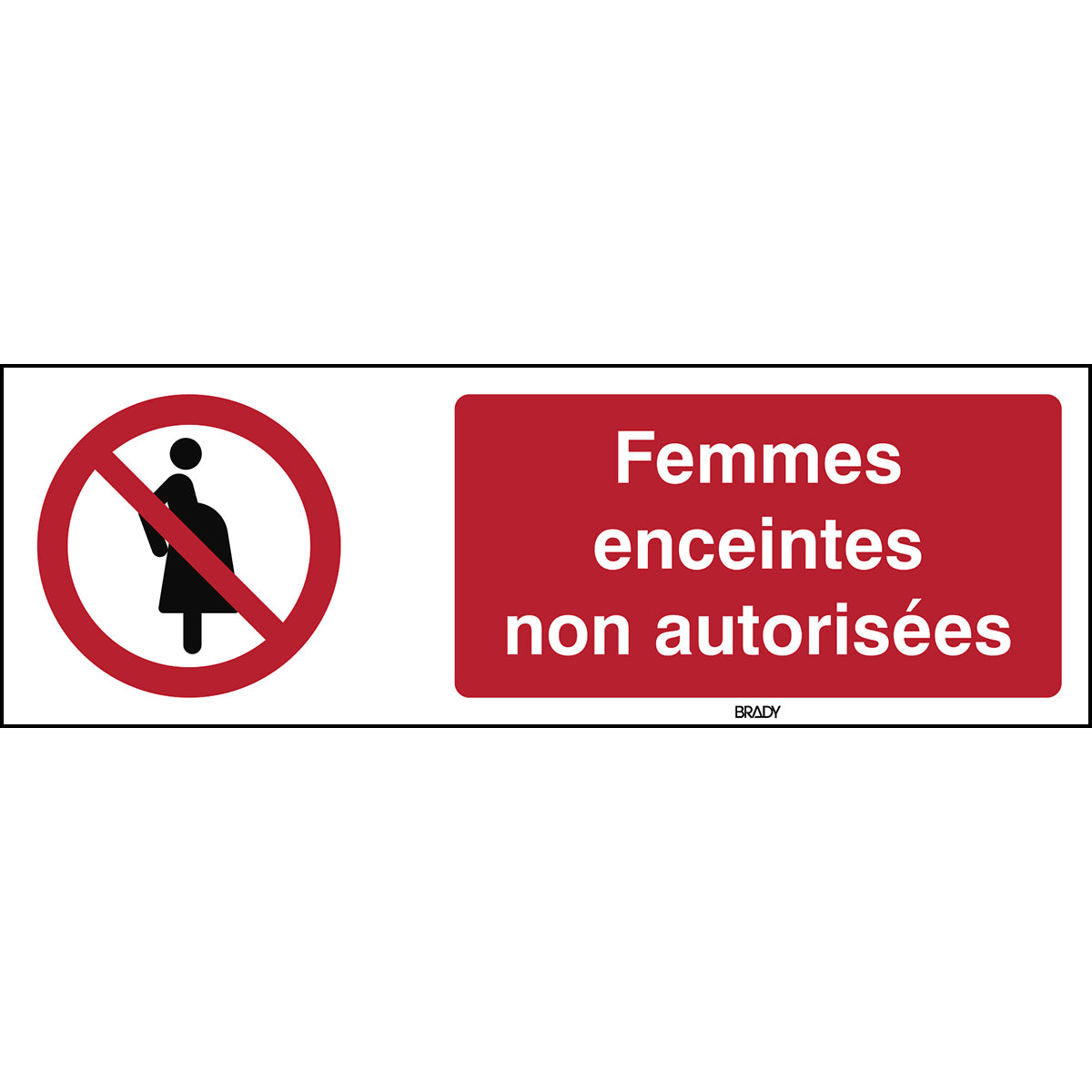 ISO-Sicherheitsschild – Nicht für Schwangere