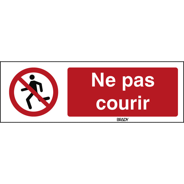 ISO Sicherheitskennzeichnung - Rennen verboten