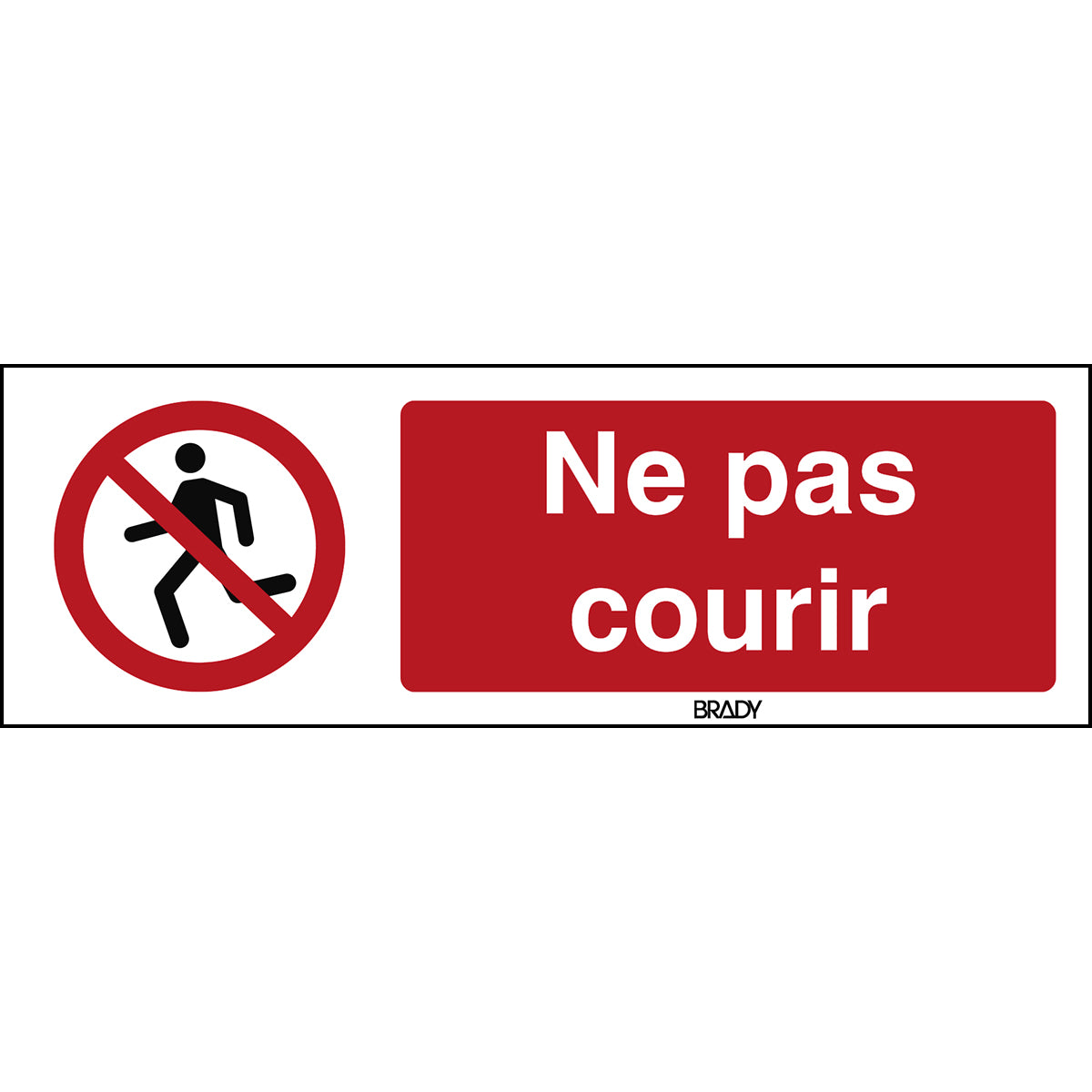 ISO Sicherheitskennzeichnung - Rennen verboten