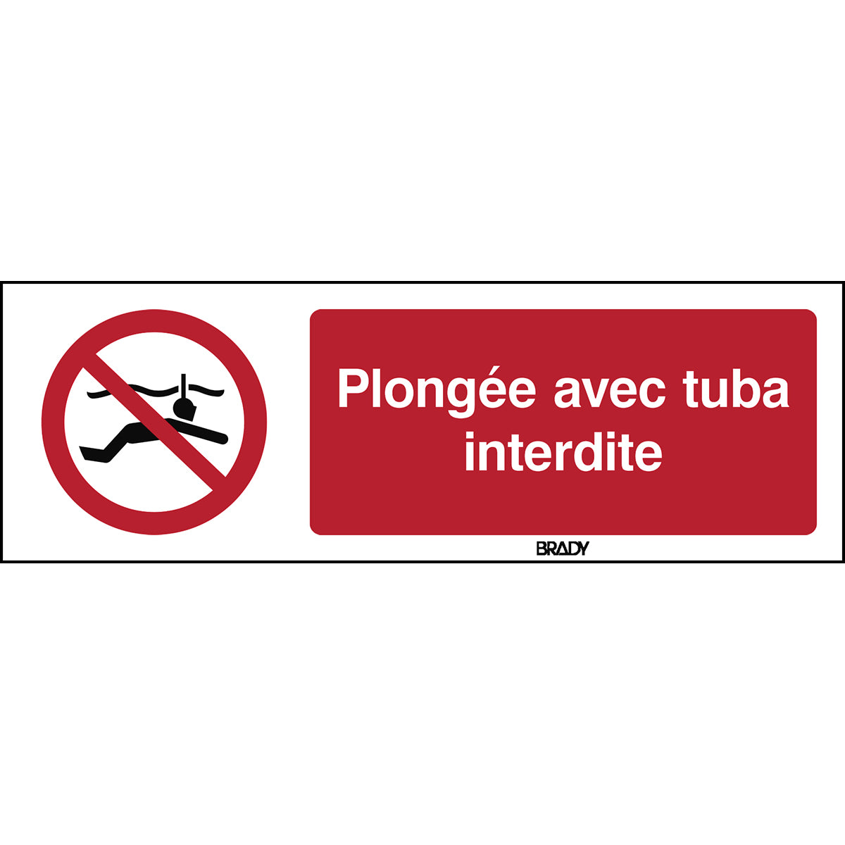 ISO Sicherheitskennzeichnung - Schnorcheln verboten