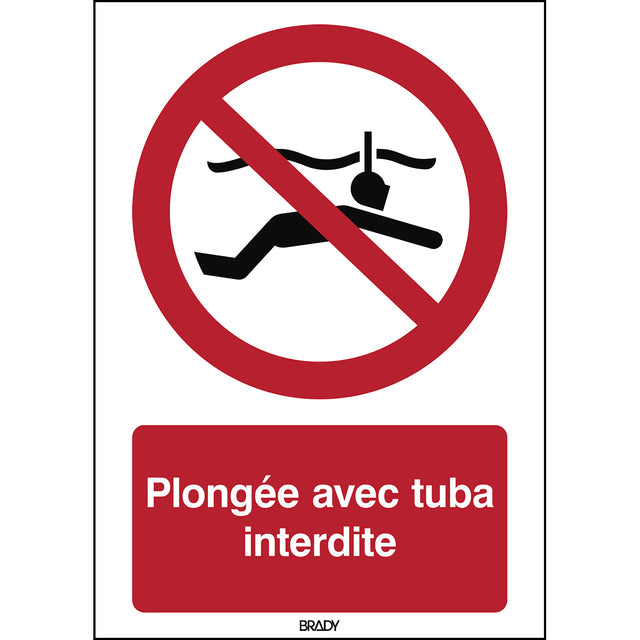 ISO Sicherheitskennzeichnung - Schnorcheln verboten