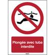 ISO Sicherheitskennzeichnung - Schnorcheln verboten
