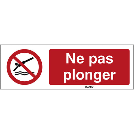 ISO Sicherheitskennzeichnung - Tauchen verboten