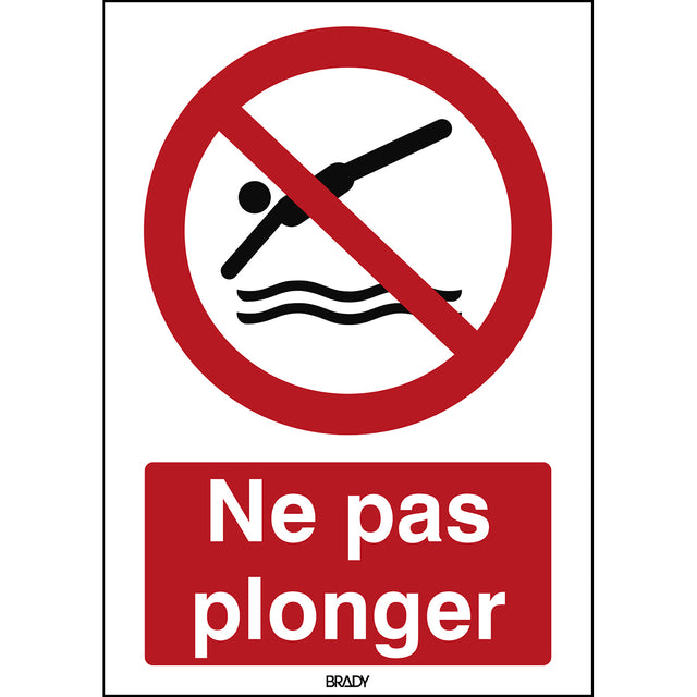 ISO Sicherheitskennzeichnung - Tauchen verboten