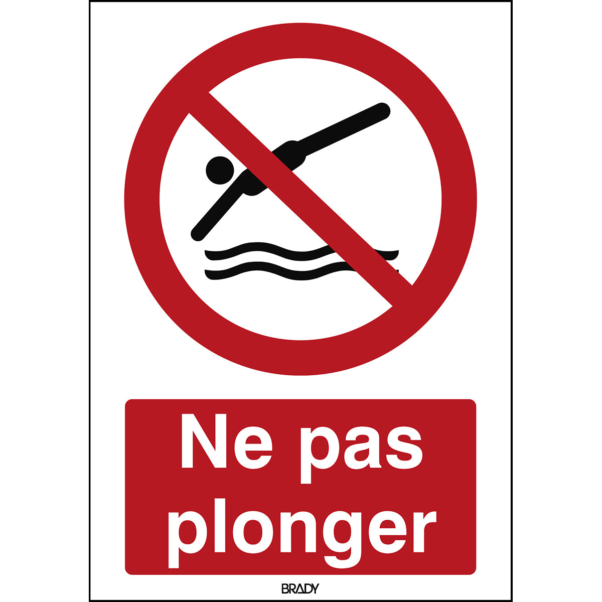 ISO Sicherheitskennzeichnung - Tauchen verboten