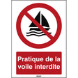 ISO Sicherheitskennzeichnung - Segeln verboten