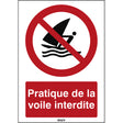 ISO Sicherheitskennzeichnung - Windsurfen verboten