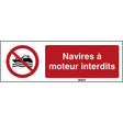 ISO Sicherheitskennzeichnung - Keine mechanisch angetriebenen Wasserfahrzeuge