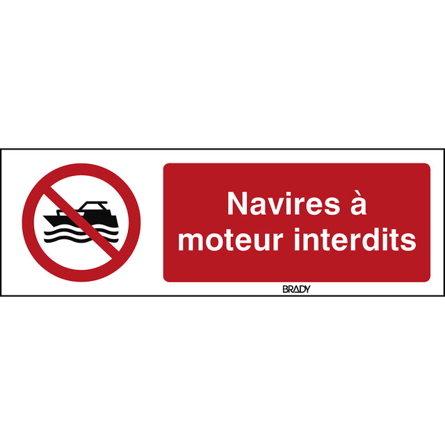 ISO Sicherheitskennzeichnung - Keine mechanisch angetriebenen Wasserfahrzeuge
