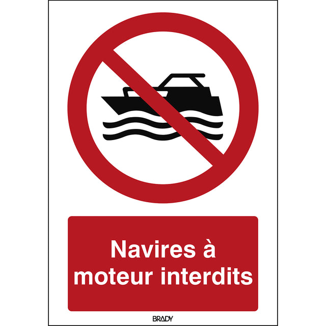 ISO Sicherheitskennzeichnung - Keine mechanisch angetriebenen Wasserfahrzeuge