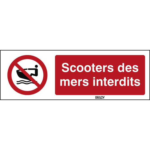 ISO Sicherheitskennzeichnung - Keine persönlichen Wasserfahrzeuge